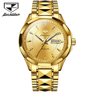 JSDUN 8936 Men's Luxury Automatic Mechanical Luminous Watch - Full Gold