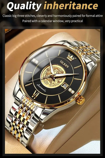 OLEVS 6693 Men's Luxury Automatic Mechanical Luminous Watch - Features