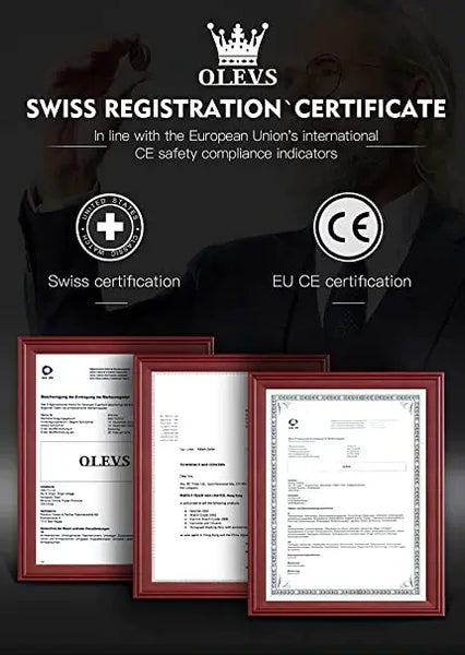 OLEVS 9901 Men's Luxury Automatic Mechanical Skeleton Design Luminous Watch - Swiss And EU Certifications
