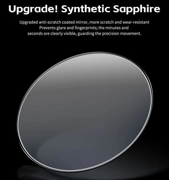OUPINKE 8002 Men's Luxury Manual Mechanical Tourbillon Movement Watch - Sapphire Mirror