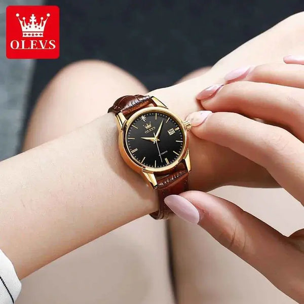 OLEVS 6629 Women's Luxury Automatic Mechanical Luminous Watch - Model Picture