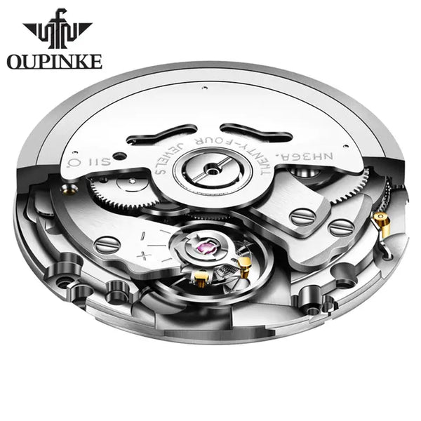 OUPINKE 3170 Men's Luxury Automatic Mechanical Watch - Imported Seiko Movement